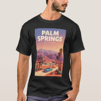 Ilustração de Viagem de Arte de Palm Springs Calif