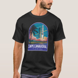Camiseta Ilustração de viagem de arte do Cabo Canaveral Fló