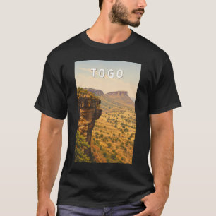 Camiseta Ilustração de Viagem de Arte Vintage do Togo