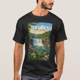 Camiseta Ilustração de Viagem de Arte Vintage Kentucky