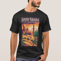 Ilustração de viagem do deserto da Arábia Saudita