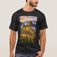 Ilustração de viagem vintage Peru
