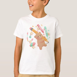 Camiseta Ilustração de volta às aulas do Teddy