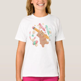 Camiseta Ilustração de volta às aulas do Teddy