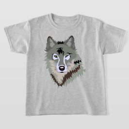 Camiseta ILUSTRAÇÃO DE WOLF CINZA na moda