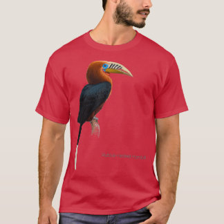 Camiseta Ilustração Detalhada de Pássaros do Pássaro do Pen