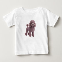 Ilustração Digital de Poodle Roxo