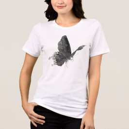 Camiseta Ilustração Divertida de Borboleta Gráfica