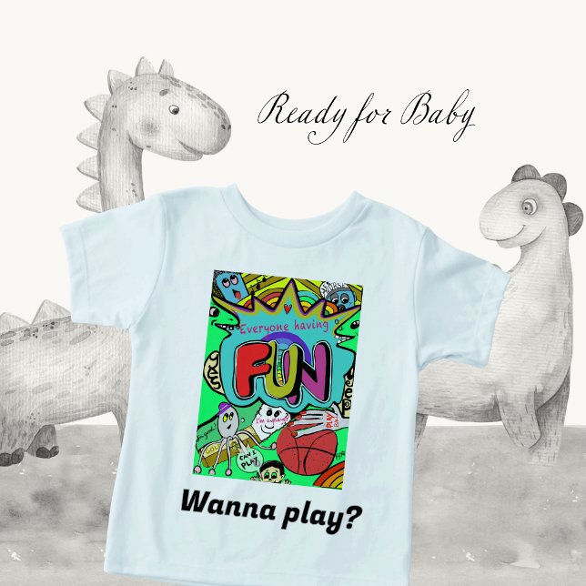 Camiseta Ilustração Divertida de Comicidade de União (Ready for Baby)