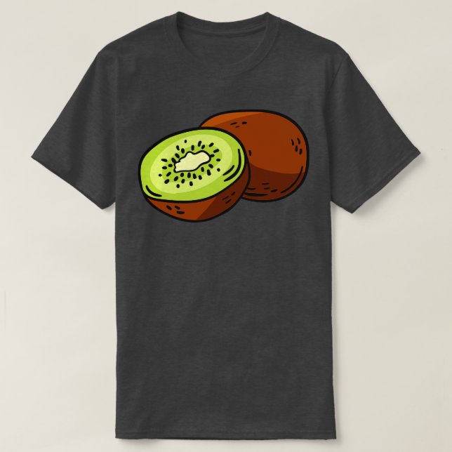 Camiseta Ilustração divertida de Kiwi (Frente do Design)