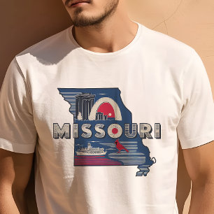 Camiseta Ilustração do Arco do Portão do Orgulho do Estado 