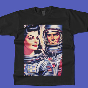 Camiseta Ilustração do Astronauta Vintage