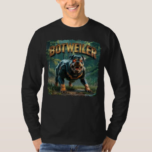 Camiseta Ilustração do Botweiler – Rottweiler Robô Engraçad