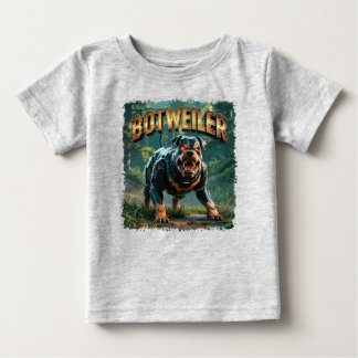 Camiseta Ilustração do Botweiler – Rottweiler Robô Engraçad