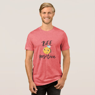 Camiseta Ilustração do Bumblebee Cute Positivo das Abelhas