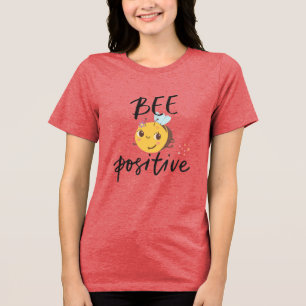 Camiseta Ilustração do Bumblebee Cute Positivo das Abelhas
