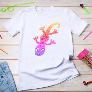 Camiseta Ilustração do clipart do geco do lagarto do