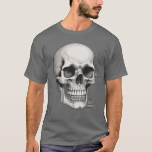 Camiseta Ilustração do crânio