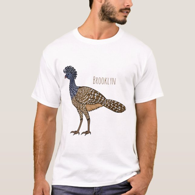 Camiseta ilustração do desenho animado de aves de cocurasso (Frente)