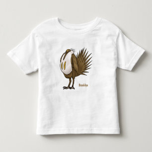 Camiseta ilustração do desenho animado de aves de garagem d