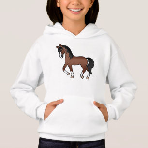 Camiseta Ilustração do desenho animado de Cavalo Trotado Ca