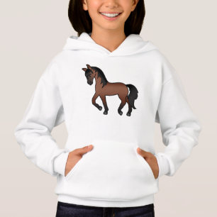 Camiseta Ilustração do desenho animado de cavalos de Trot