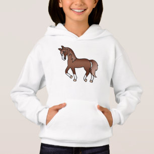 Camiseta Ilustração do desenho animado de cavalos de Trote 