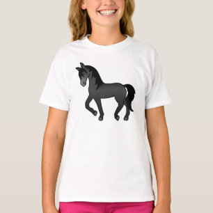 Camiseta Ilustração do desenho animado de cavalos de Trote 