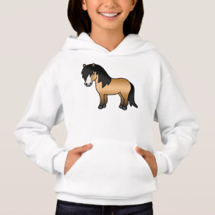 Camiseta Ilustração do desenho animado de Pônea Shetland Bu