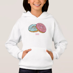 Camiseta ilustração do desenho animado de rosquinha