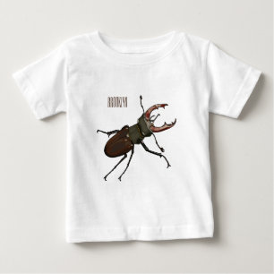 Camiseta Ilustração do desenho animado do besouro do Stag