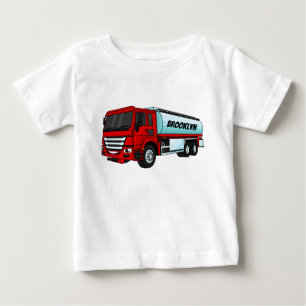 Camiseta Ilustração do desenho animado do transporte de c