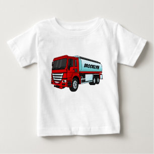 Camiseta Ilustração do desenho animado do transporte de cam