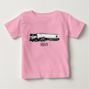 Camiseta Ilustração do desenho animado do transporte de cam