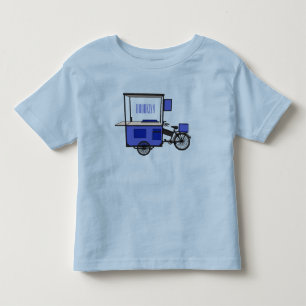 Camiseta ilustração do desenho do carrinho de comida