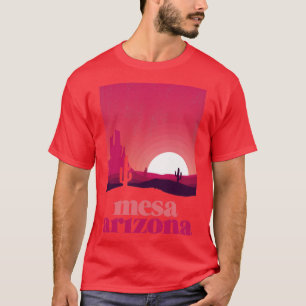 Camiseta Ilustração do Deserto de Arizona Mesa Vintage Souv