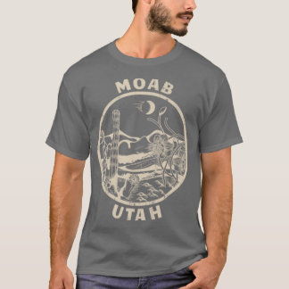 Camiseta Ilustração do Deserto Desertado em Moab Utah Linoc