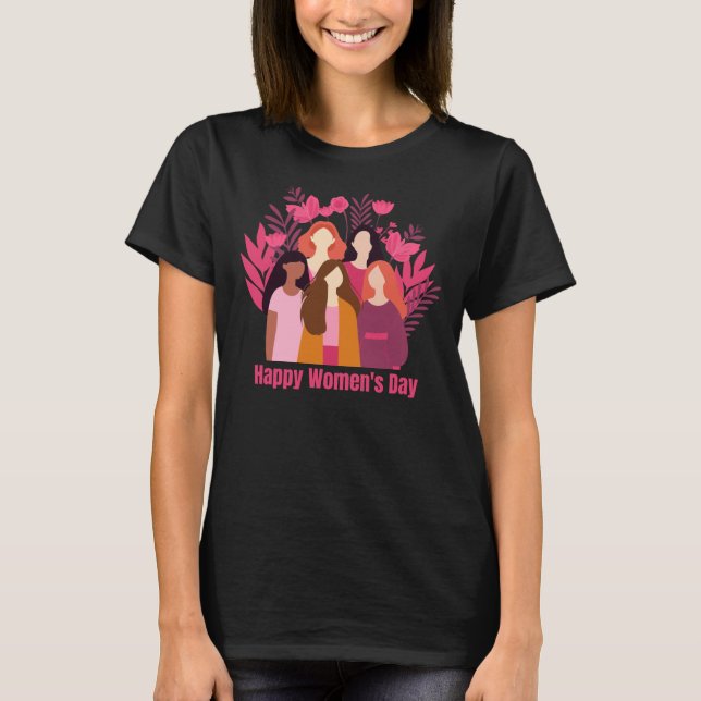 Camiseta Ilustração do Dia Internacional das Mulheres (Frente)