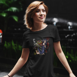Camiseta Ilustração do Dragão Menina de Anime
