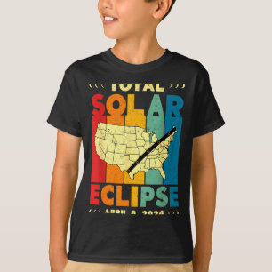 Camiseta Ilustração do Eclipse Solar Eclipse Total