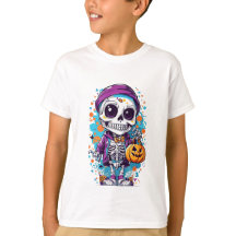 ilustração do esqueleto de halloween