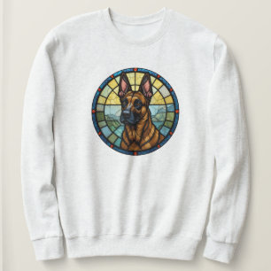 Camiseta Ilustração do Estilo de Vidro Mantejado Belga Mali