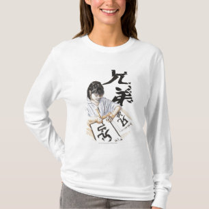 Camiseta Ilustração do grande roteiro chinês escrevendo