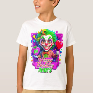 Camiseta Ilustração do Joker Clawn Birthday Kids Gifts