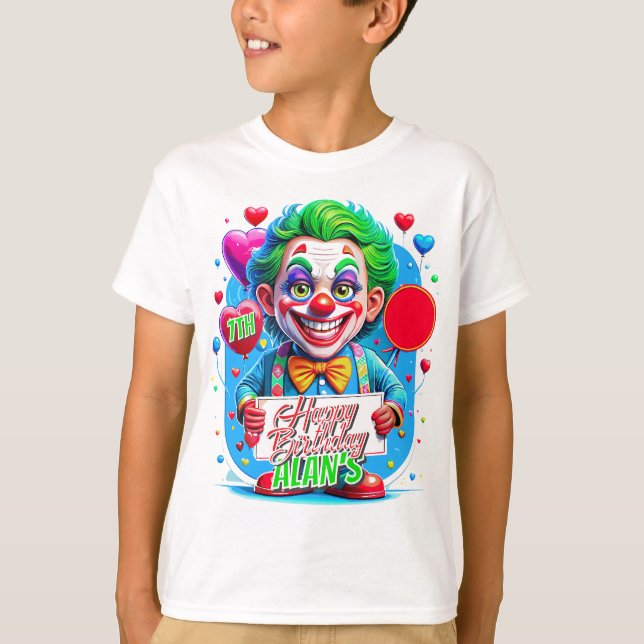 Camiseta Ilustração do Joker Clawn Birthday Kids Gifts (Frente)
