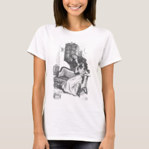 Camiseta Ilustração do livro de detecção e sensibilidad