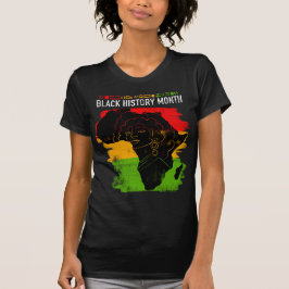 Camiseta Ilustração do mês de história negra elegante