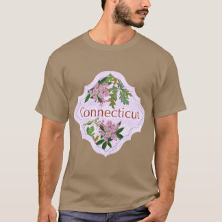 Camiseta Ilustração do Motivo de Design de Connecticut para