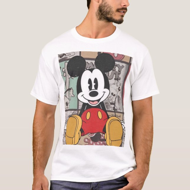 Camiseta Ilustração do mouse Mickey (Frente)