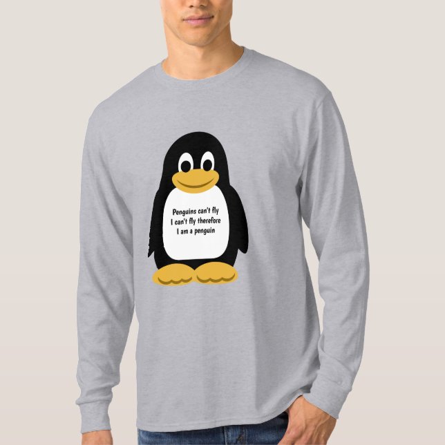 Camiseta Ilustração do pinguim (Frente)